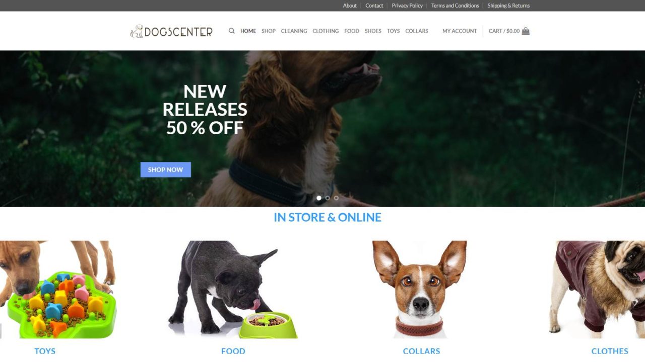 Dogs website for sale