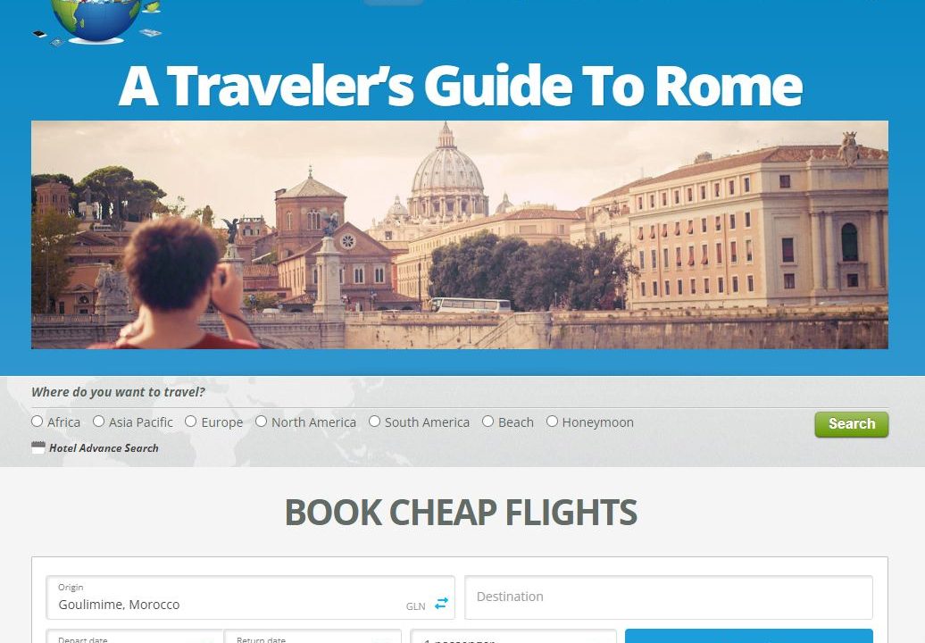 Travel website for sale